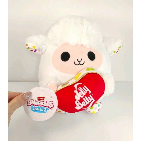 Snackles Plush Barbra The LAMB JELLY BELLY  Collectible Series 2 Zuru NEW 8 Inch - Picture 2 of 16